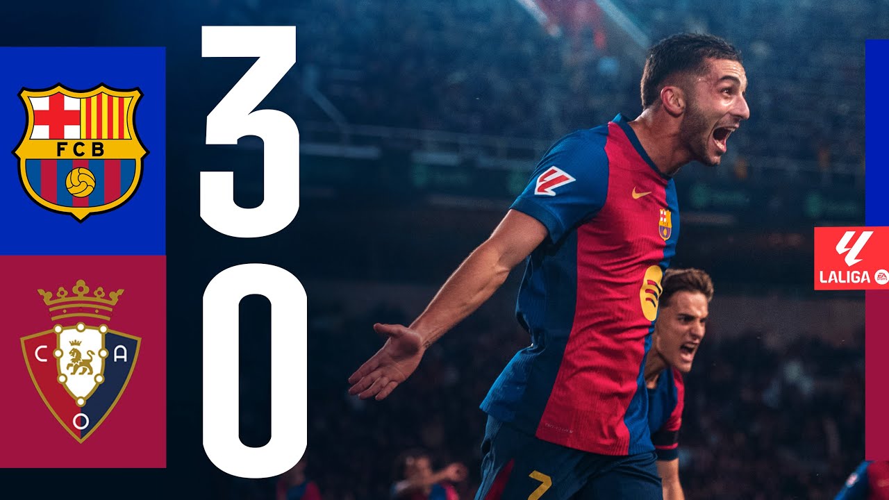 FC BARCELONA 3 vs 0 OSASUNA | LALIGA 2024/25 MD27