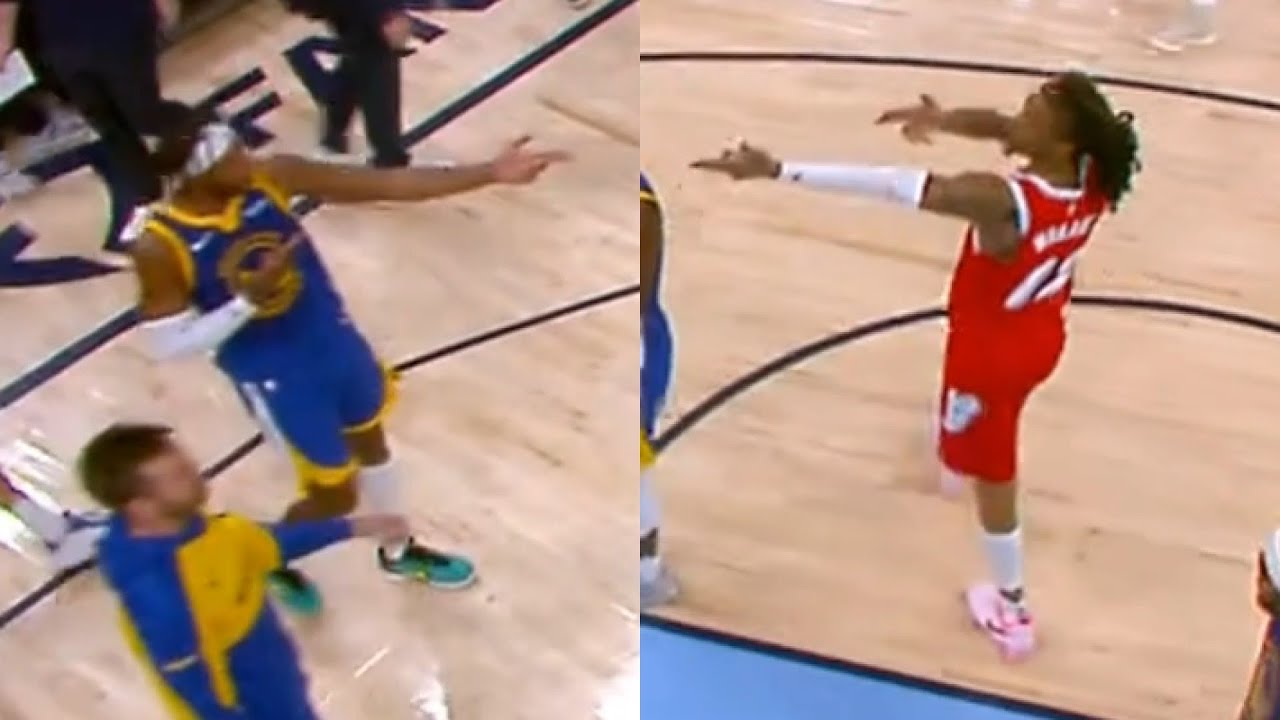 Ja Morant does gun gesture to Buddy Hield and Warriors bench and both get techs