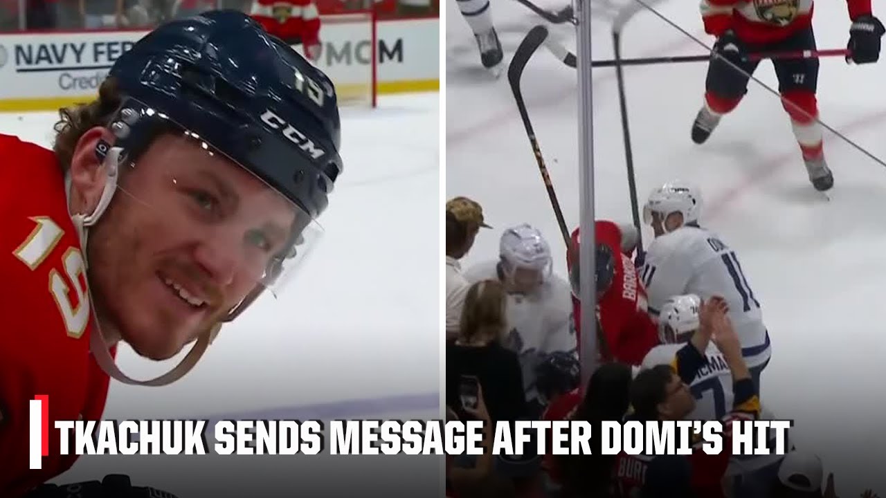 Max Domi’s hit on Aleksander Barkov causes tempers to flare at end of Game 4 | ESPN NHL