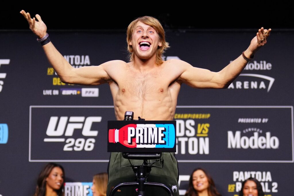 Paddy Pimblett's Weight Jumps from 155 to 198 lbs Post-UFC 314